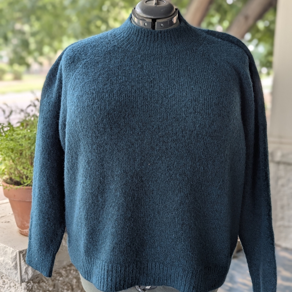 Banana Republic Teal Turtleneck Sweater